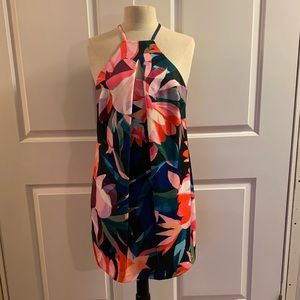 Trina Turk Sizma Printed Halter Dress In Multi